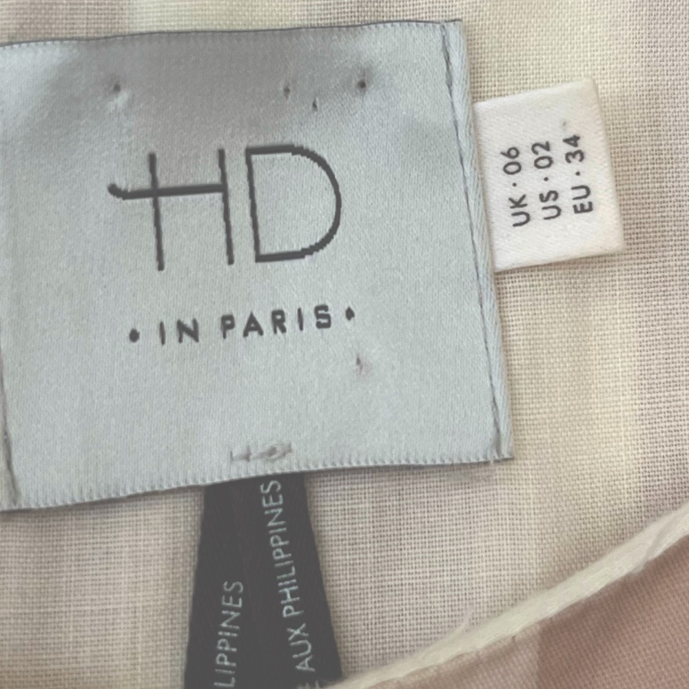 HD Paris Anthropologie Poplin Sheath Dress. Waist tie is coming loose, easy fix. - Picture 7 of 9
